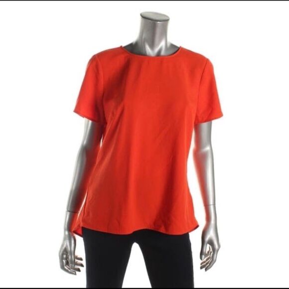 MICHAEL Michael Kors Coral Georgette Peplum Blouse - Picture 2 of 7